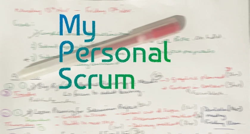My weekly plan for my first week of personal scrum
